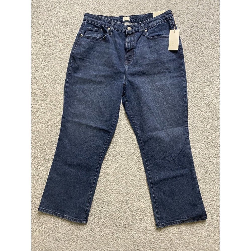 A New Day Jeans Womens 16/33R Blue Dark Wash High Rise Bootcut Leg Denim